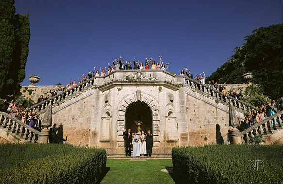 Group Photo of a Wedding Event Captured by an International Photographer from Nice Print Photo